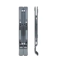 TooQ Soporte Elevador para Portátiles, Tablets, Móviles y Libros, Gris Oscuro