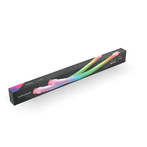 Mars Gaming MCA-WT, Funda ARGB para Tubos de Refrigeración Líquida, 30 LEDs Ultra