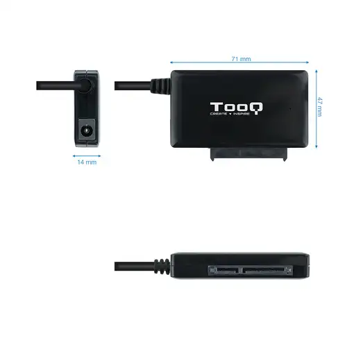 TooQ TQHDA-01A base de conexión para disco duro USB 3.2 Gen 1 (3.1 Gen 1) Type-A N