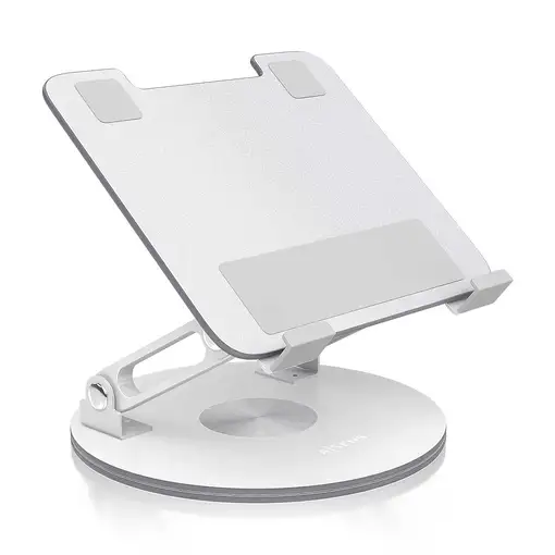 AISENS Soporte de Sobremesa Giratorio Ajustable Para Portatil / Tablet 7-13, Plata