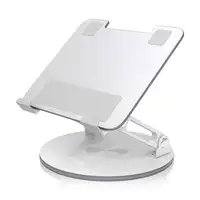 AISENS Soporte de Sobremesa Giratorio Ajustable Para Portatil / Tablet 7-13, Plata