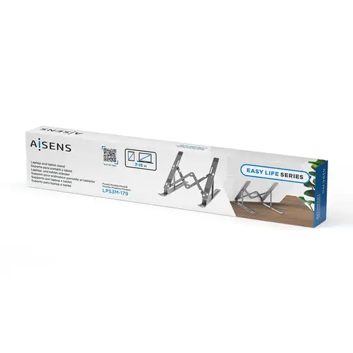 AISENS Soporte de Sobremesa Ajustable para Portatil / Tablet, Gris