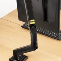 TooQ DB1334TNR-B soporte para monitor 86,4 cm (34'') Escritorio Negro