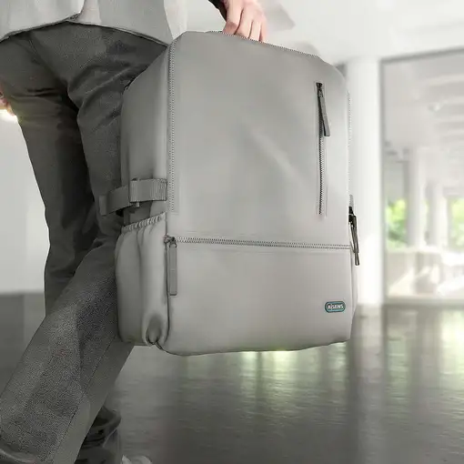 AISENS Mochila Deportiva Repelente Al Agua Para Portatil 15.6, Gris