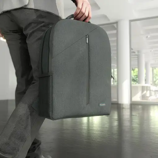 AISENS Mochila premium para portátil 15.6, Gris
