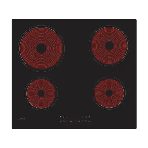 Candy Idea CH64CCB/4U2 Negro Integrado 59 cm Cerámico 4 zona(s)