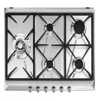 Smeg SRV575GH5 hobs Acero inoxidable Integrado 70 cm Encimera de gas 5 zona(s)