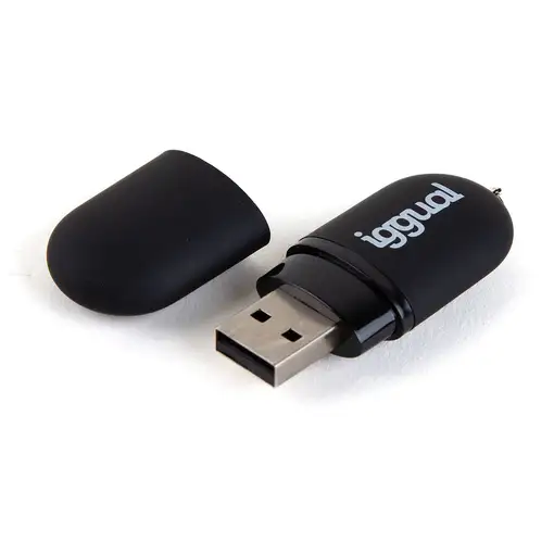 iggual Lápiz USB 2.0 16GB PEN16 negro