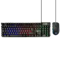 Ewent PL3201 teclado Ratón incluido Juego USB QWERTY Español Negro