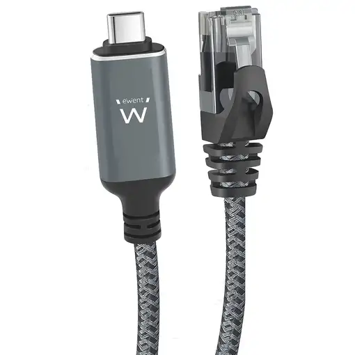 Ewent EC2002 cable de red Negro, Gris 2 m Cat6