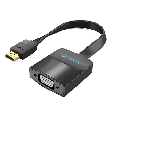 Vention Cable Conversor 74345/ HDMI Macho/ VGA Hembra - Jack 3.5 Hembra/ 15cm/ Neg