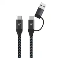 Ewent EW9918 cable USB USB 3.2 Gen 1 (3.1 Gen 1) 1 m USB C Negro