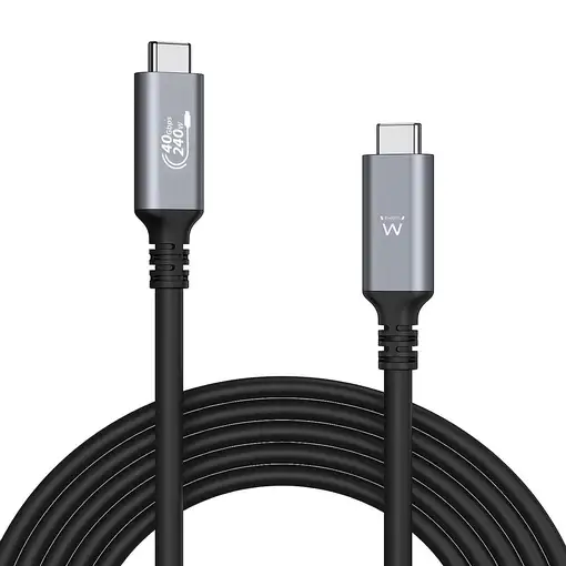 Ewent EC1070 cable USB USB4 Gen 3x2 1 m USB C Negro