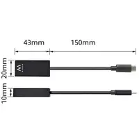 Ewent EW9823 adaptador de cable de vídeo 0,15 m USB Tipo C HDMI tipo A (Estándar)
