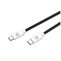 Celly USBCUSBCCOTTBK cable USB 1,5 m USB C Negro, Blanco