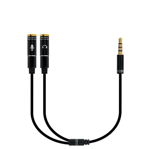 Ewent EC1641 cable de audio 0,3 m 3,5mm 2 x 3.5mm Negro