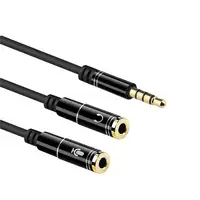 Ewent EC1641 cable de audio 0,3 m 3,5mm 2 x 3.5mm Negro