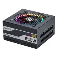 UNYKAch ATX Atilus RGB Black 650W unidad de fuente de alimentación 20+4 pin ATX Ne