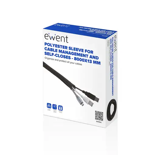 Ewent EW1561 organizador de cables Universal Pasacables Negro 1 pieza(s)
