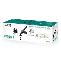 Ewent EW1516 soporte para monitor 81,3 cm (32'') Escritorio Negro