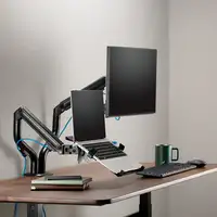 AISENS Soporte de Mesa Contrapeso Giratorio e Inclinable para Portatil y Monitor/T