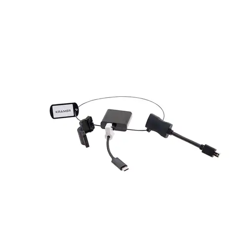 Kramer Electronics AD-RING-8 Adaptador gráfico USB Negro
