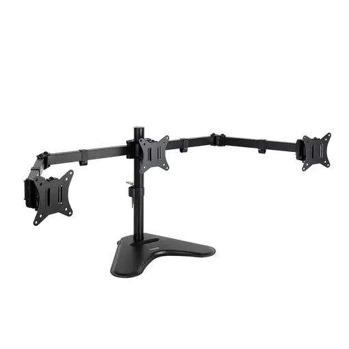 TooQ Soporte de Mesa para 3 Pantallas 17''-27'', Negro