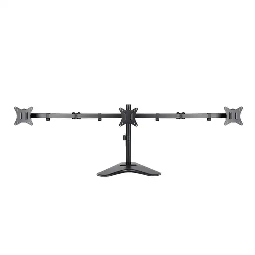TooQ Soporte de Mesa para 3 Pantallas 17''-27'', Negro