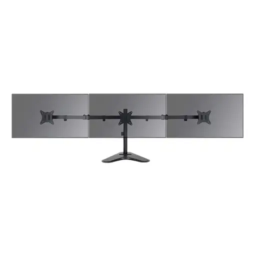 TooQ Soporte de Mesa para 3 Pantallas 17''-27'', Negro