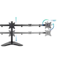 TooQ Soporte de Mesa para 3 Pantallas 17''-27'', Negro