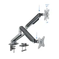 TooQ DB4132TNR-G soporte para monitor 81,3 cm (32'') Escritorio Negro
