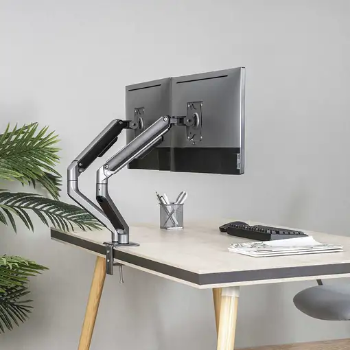 TooQ DB4132TNR-G soporte para monitor 81,3 cm (32'') Escritorio Negro