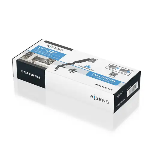 AISENS Soporte de Mesa Eco Contrapeso Giratorio e Inclinable para Monitor/TV 9KG (