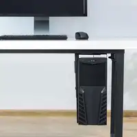Ewent EW1293 soporte de CPU Soporte para instalación de CPU bajo mesa Negro