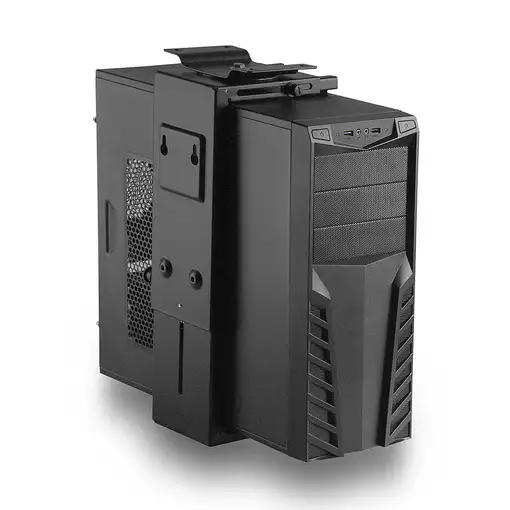 Ewent EW1293 soporte de CPU Soporte para instalación de CPU bajo mesa Negro