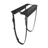 AISENS Soporte para CPU Debajo de Escritorio con Correa, Negro