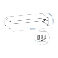 TooQ TQMR0124 soporte para monitor Escritorio Negro