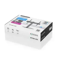 AISENS Soporte de Mesa ECO Giratorio para Monitor/TV 40Kg de 37-70, Negro