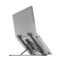AISENS Soporte De Sobremesa Ajustable Para Portatil / Tablet, Gris Oscuro