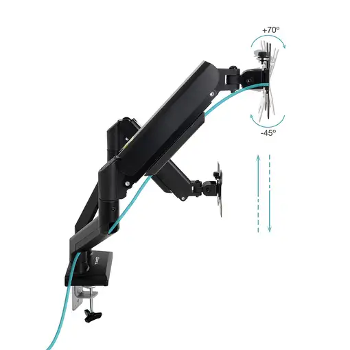 TooQ DB1434TNR-B soporte para monitor 86,4 cm (34'') Escritorio Negro