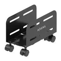 AISENS Soporte Metálico Ajustable de Suelo para CPU, Negro