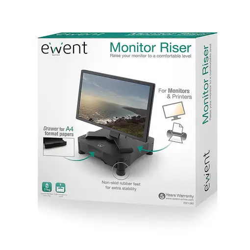 Ewent EW1280 soporte para monitor Escritorio Negro