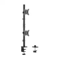 AISENS Soporte de mesa eco giratorio e inclinable para 2 Monitor/TV 9kg de 17-32,