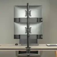 AISENS Soporte de mesa eco giratorio e inclinable para 2 Monitor/TV 9kg de 17-32,