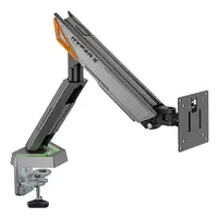 AISENS DT49TSRRGB-347 soporte para monitor 124,5 cm (49'') Escritorio Negro, Gris