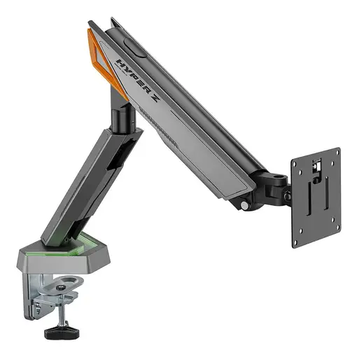 AISENS DT49TSRRGB-347 soporte para monitor 124,5 cm (49'') Escritorio Negro, Gris