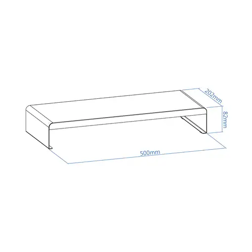 TooQ TQMR0121 soporte para monitor Escritorio Negro