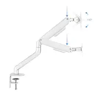 TooQ DB4032TNR-W soporte para monitor 81,3 cm (32'') Escritorio Blanco