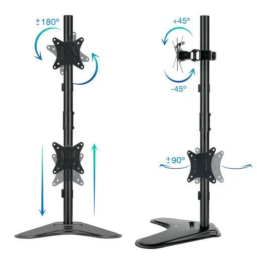 TooQ DB1703TNV-B soporte para monitor 81,3 cm (32'') Escritorio Negro
