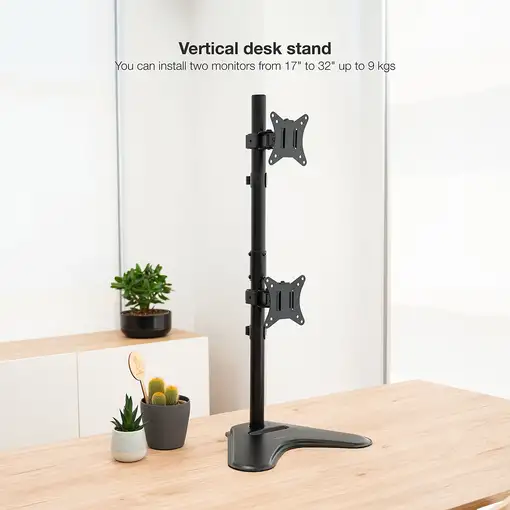 TooQ DB1703TNV-B soporte para monitor 81,3 cm (32'') Escritorio Negro
